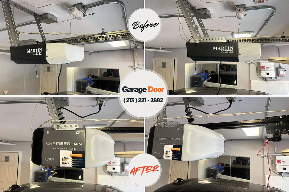 Before and after: garage door repair Missoula, MT